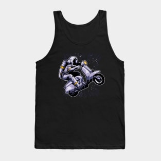 Astronaut riding a Vespa Funny Astronaut rides Tank Top